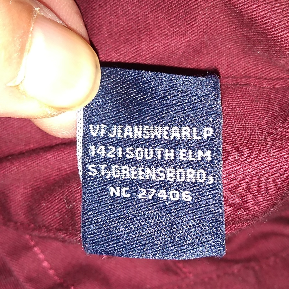 Men's Timber Creek Wrangler, Button Down Shirt, Burgundy, Size XL, 100% … - Picture 8 of 8